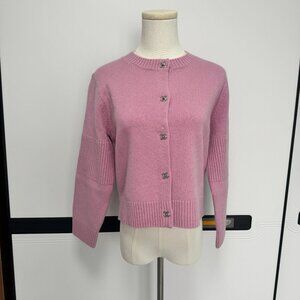 Chanel Pink Cashmere Cardigan --Timeless Parisian Elegance
